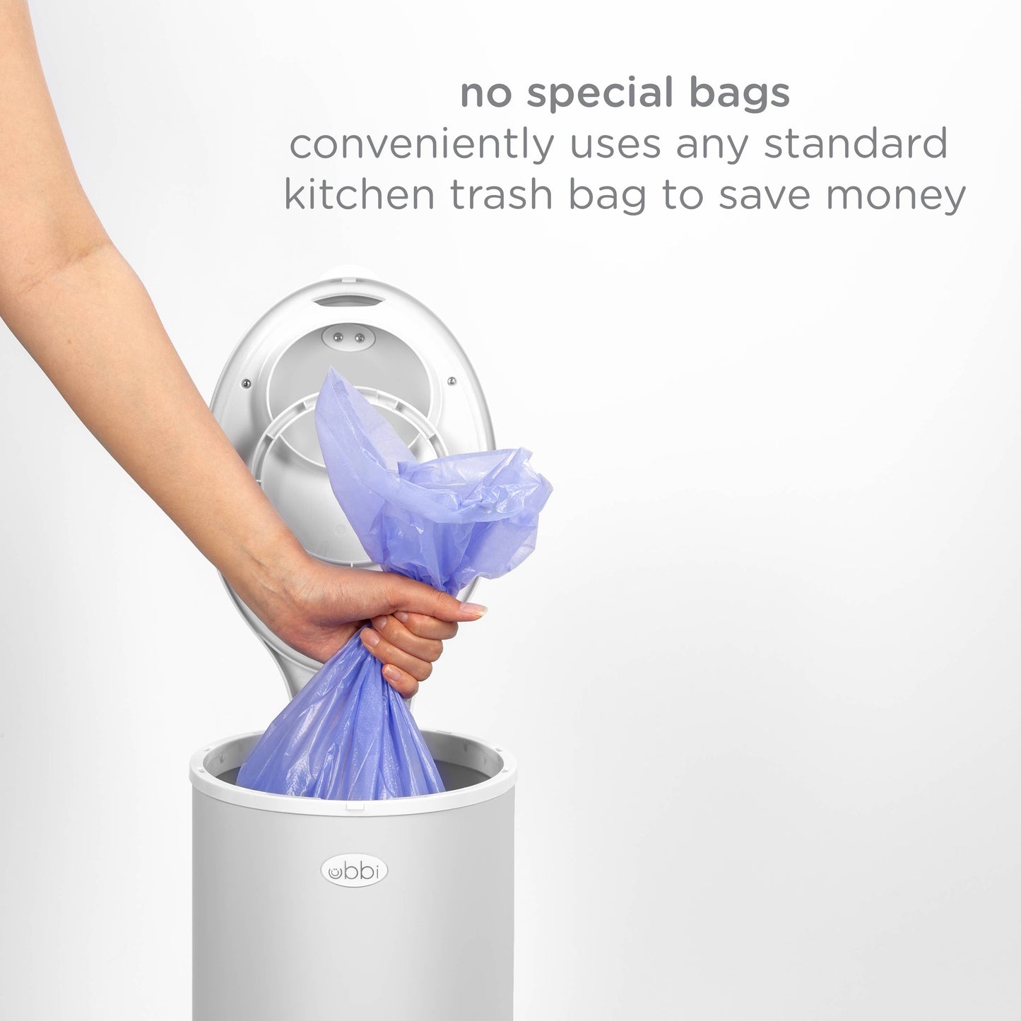 Ubbi - Gray Diaper Pail