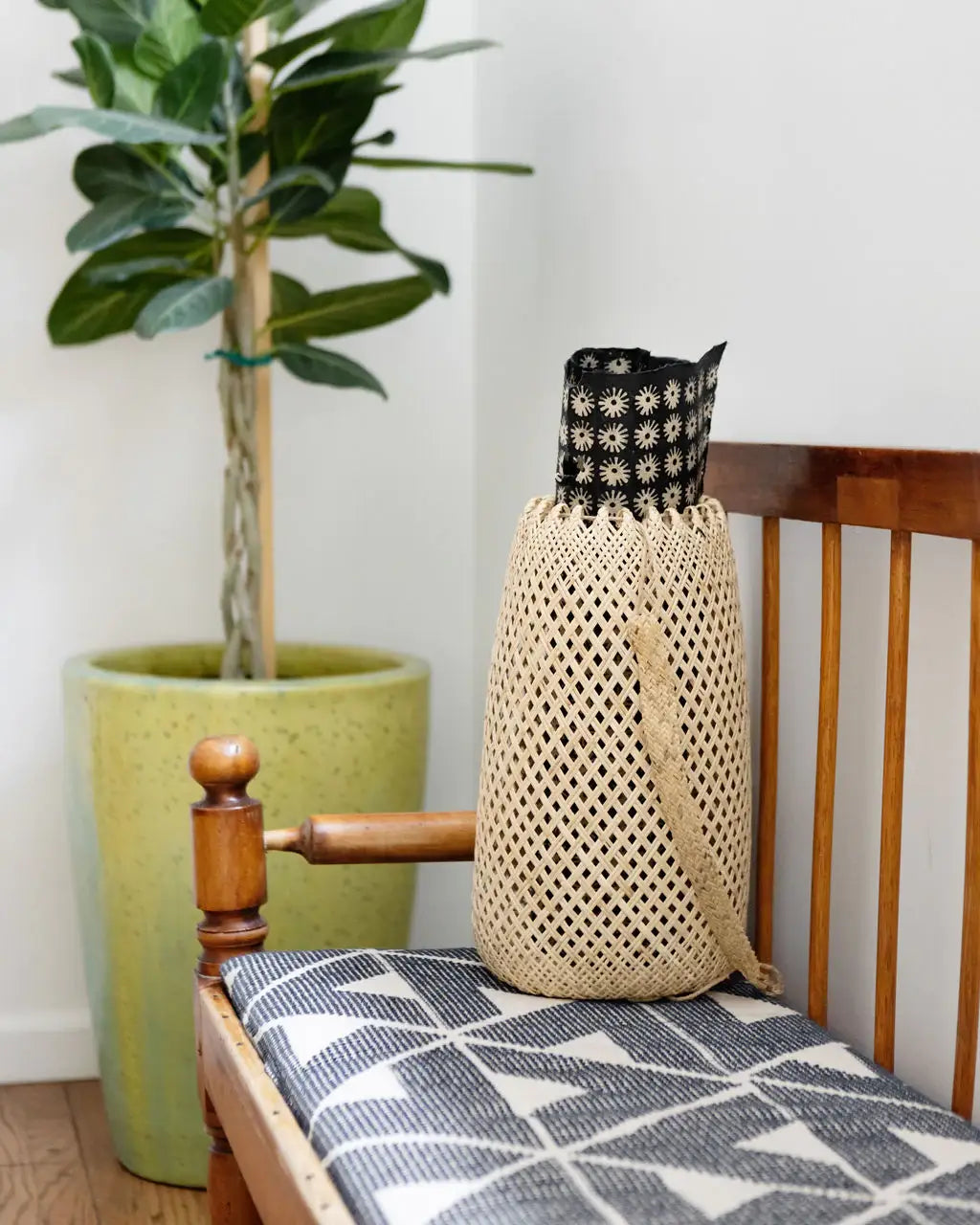 Artisanal Hanging Storage Basket