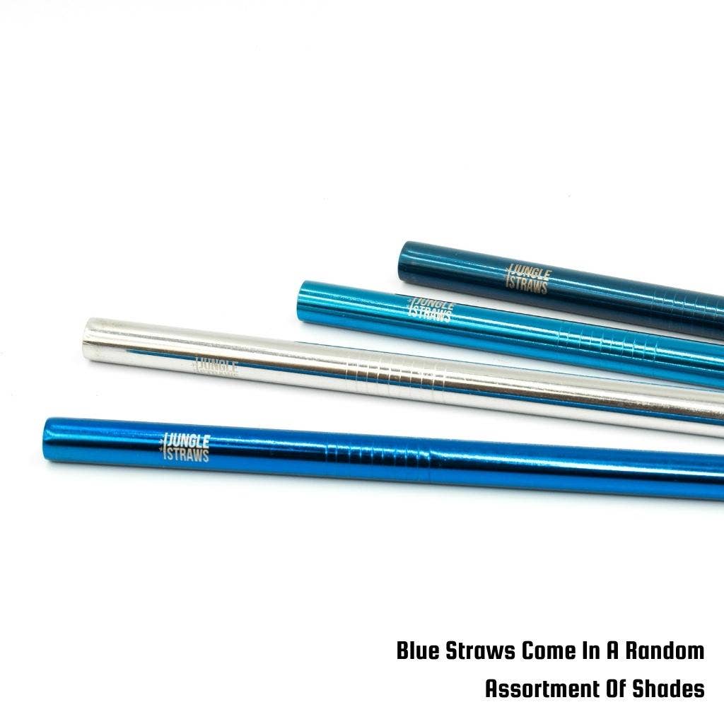 Stainless Steel Straws, Metal Drinking Straws (Singular): Rainbow / 6mm