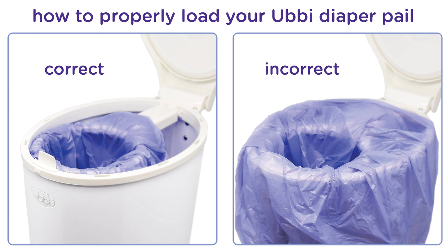 Ubbi - Baby Diaper Pail Plastic Waste Bags, 75 Count