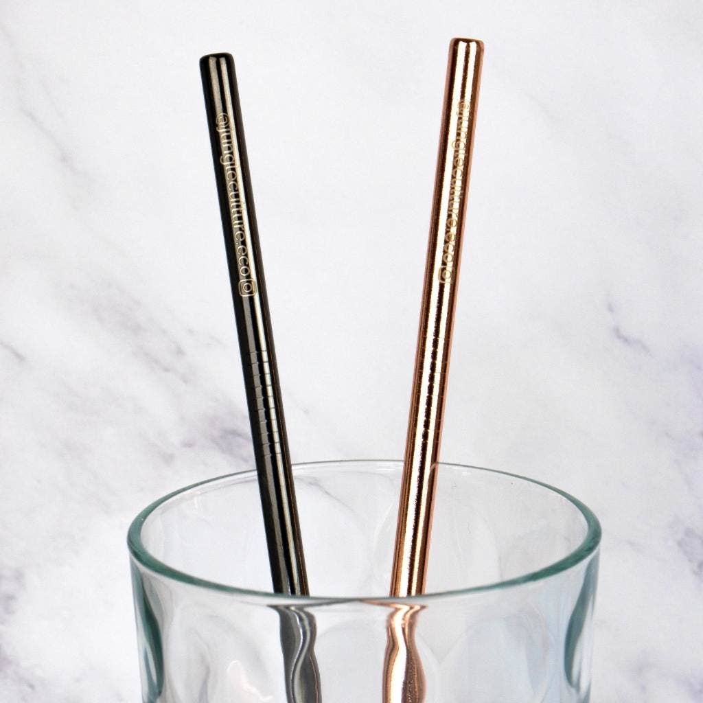 Stainless Steel Straws, Metal Drinking Straws (Singular): Rainbow / 6mm