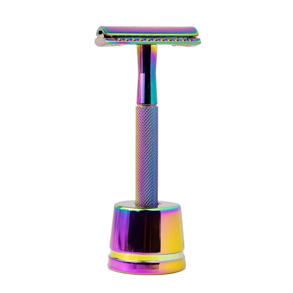 Safety Razor Stand for Jungle Culture Razors: Metallic black