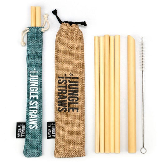 Reusable Bamboo Drinking Straw Set - Sage (Light Green)