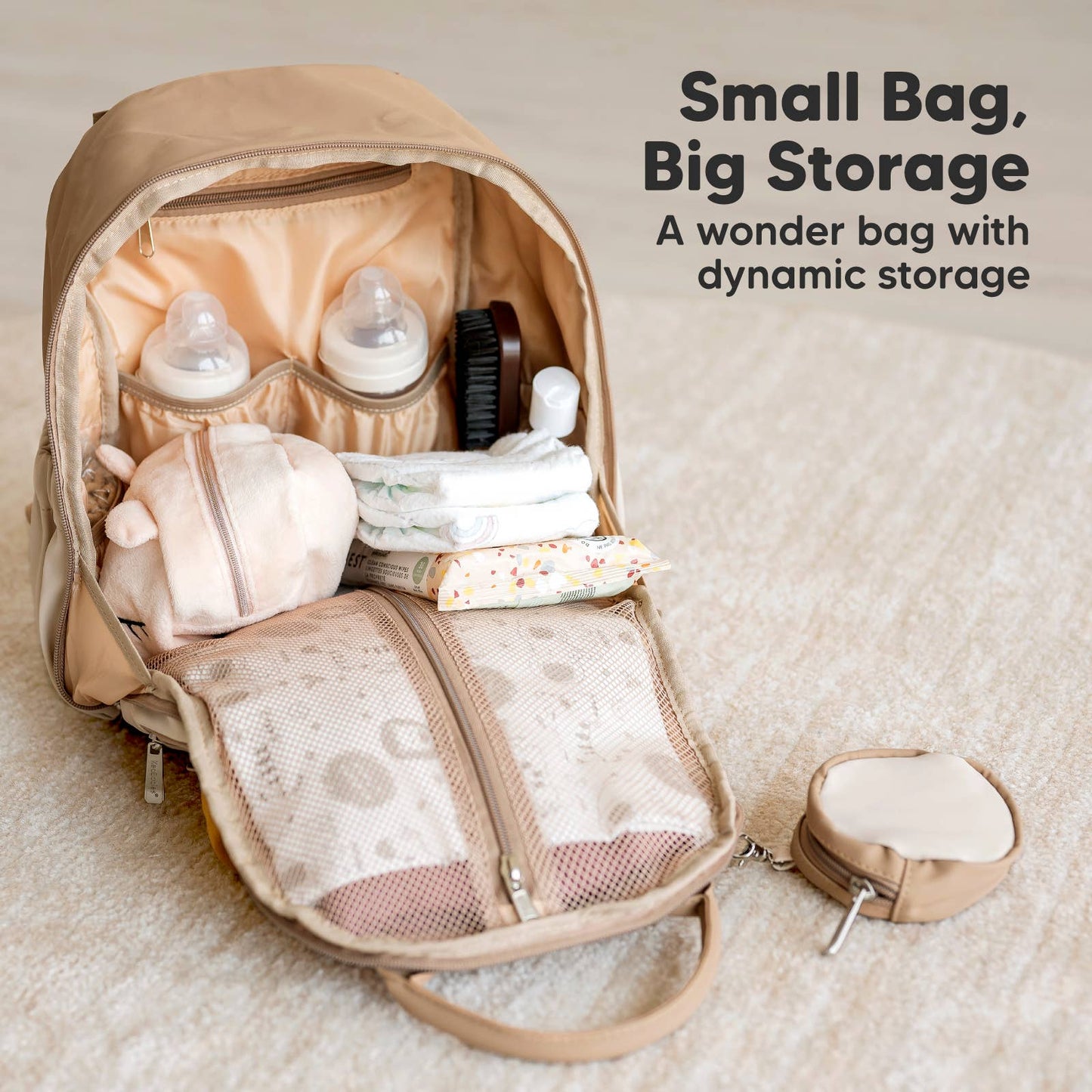 KeaBabies Play Diaper Bag Backpack, Baby Bag with Changing Pad