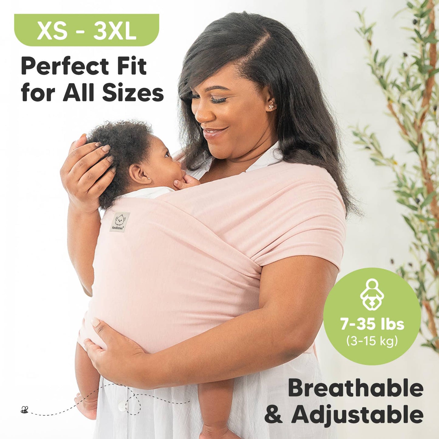KeaBabies - KeaBabies Original Baby Wrap Carrier
