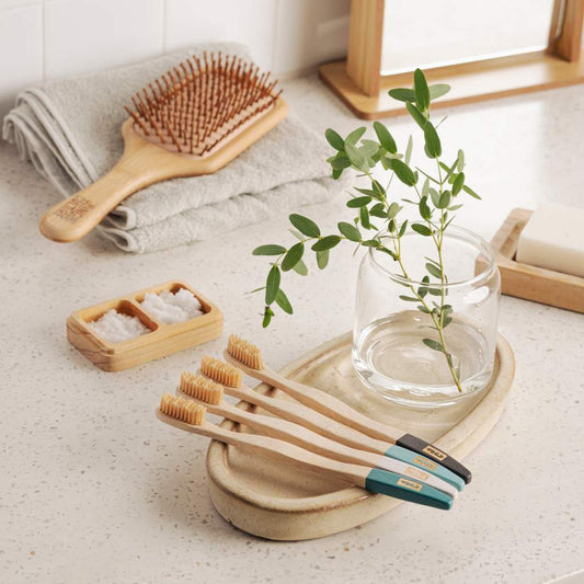 Bamboo Toothbrushes x4 | Eco Friendly Toothbrush Refills