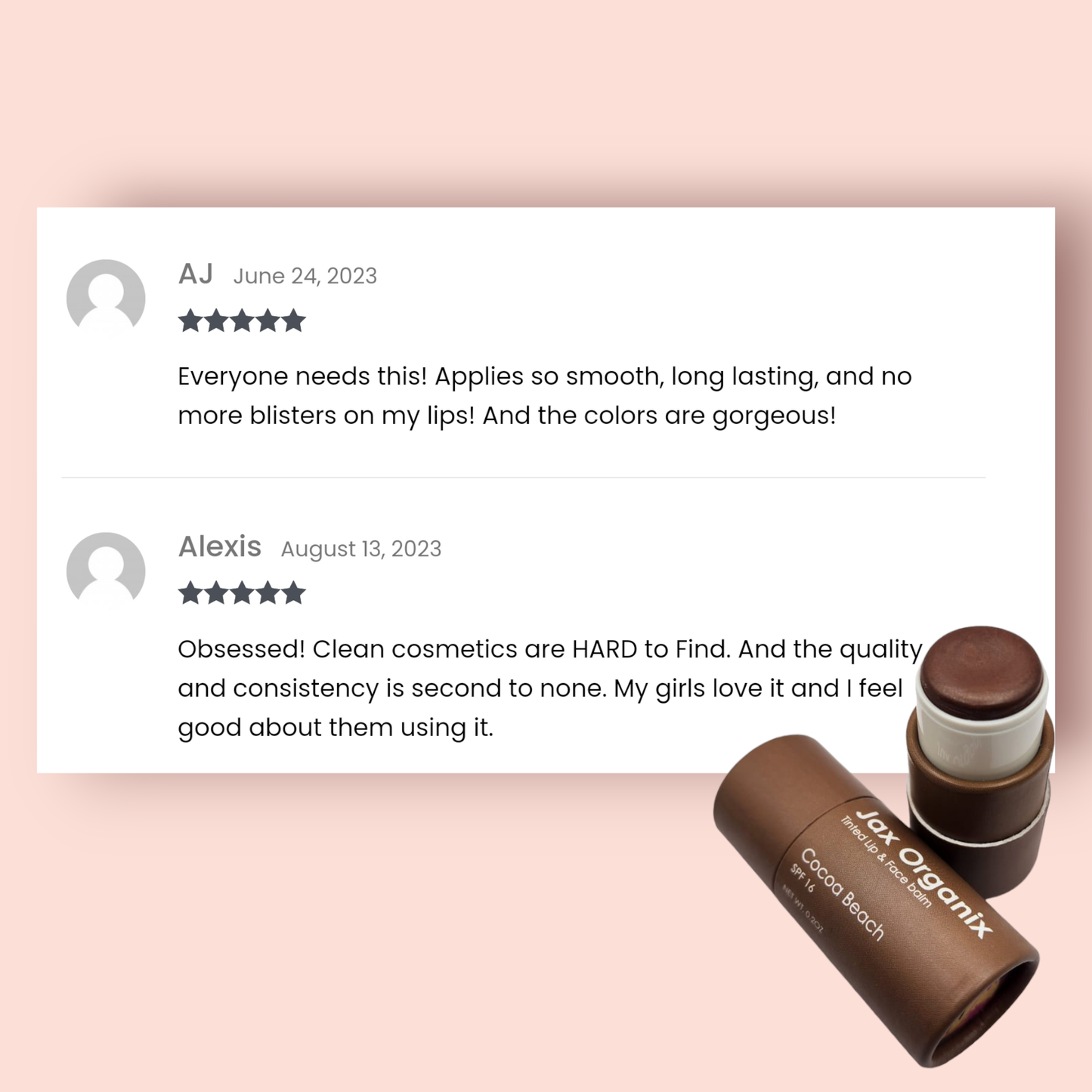 Lip & Face Balm Stick SPF 16: Tinted