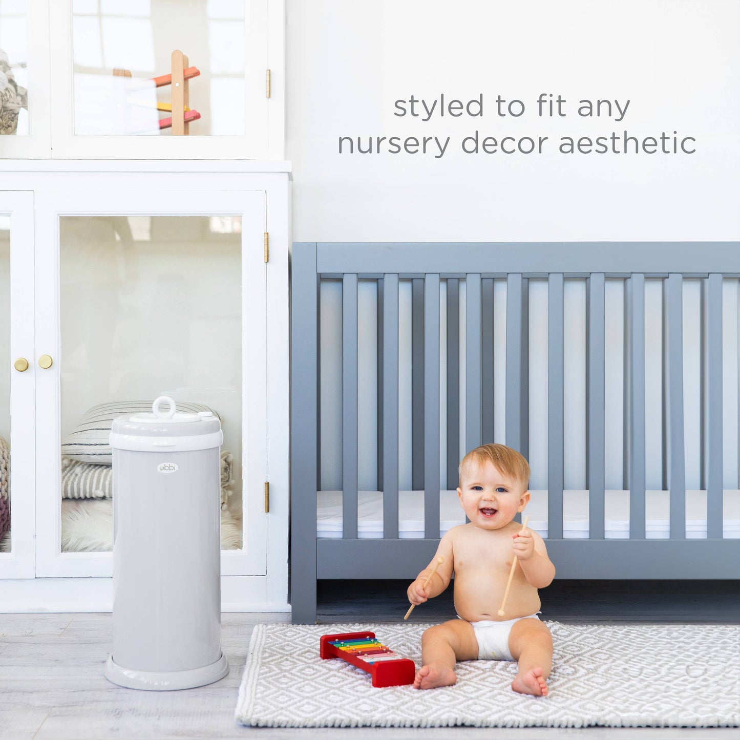 Ubbi - Gray Diaper Pail