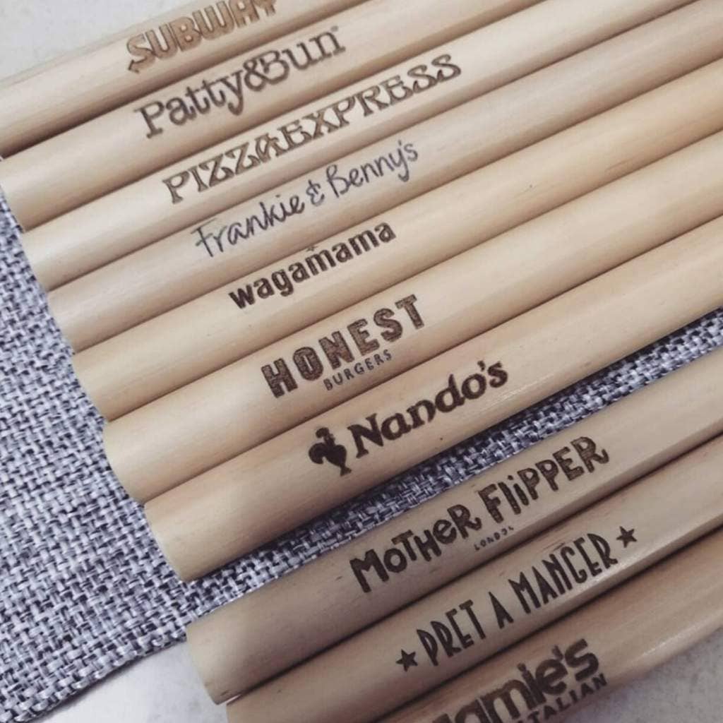 Bamboo Smoothie Straws - Thick Reusable Straws