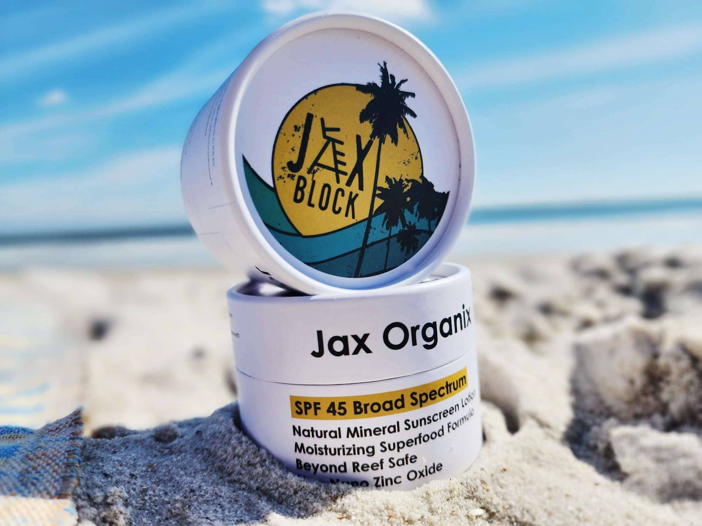 Sunscreen - Reef Safe Natural Mineral SPF 45 Lotion: tinted and non-tinted