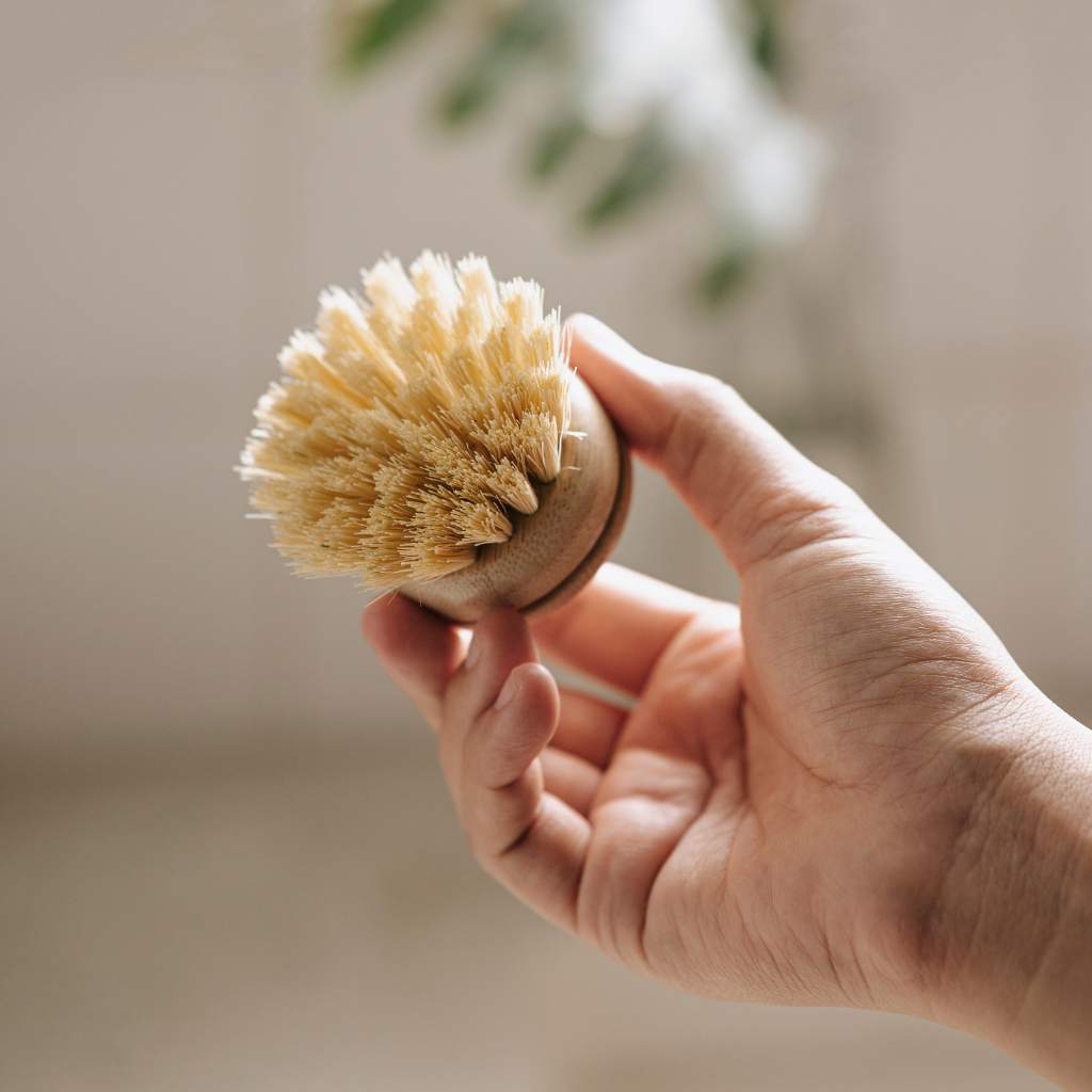 Reusable Dish Brush Replacement Head | Bamboo Brushes: Soft Bristles (Sisal fiber)