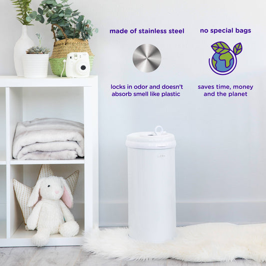 Ubbi - Gray Diaper Pail
