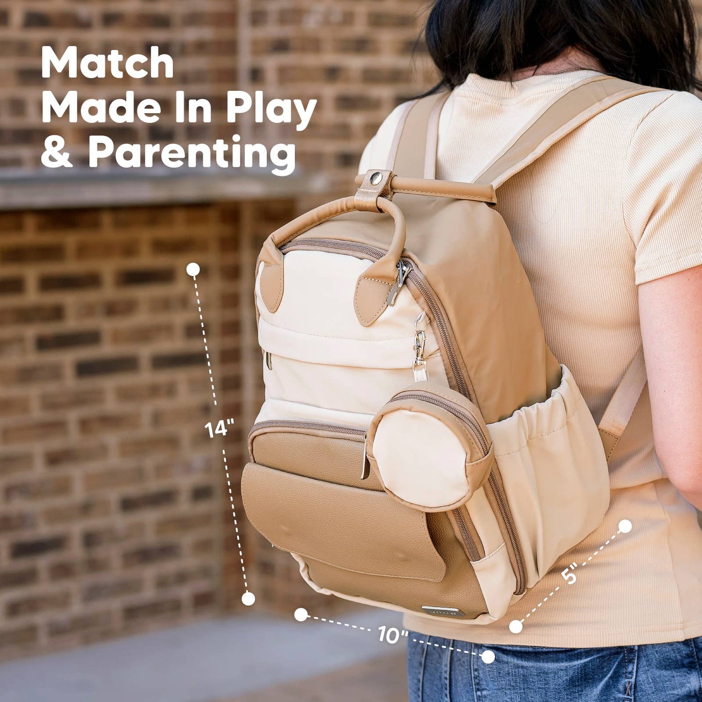 KeaBabies Play Diaper Bag Backpack, Baby Bag with Changing Pad