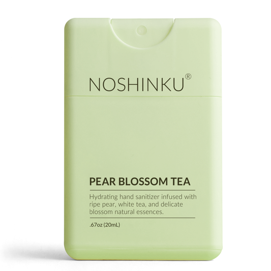 Refillable Pear Blossom Tea Hydrating Pocket Hand Sanitizer