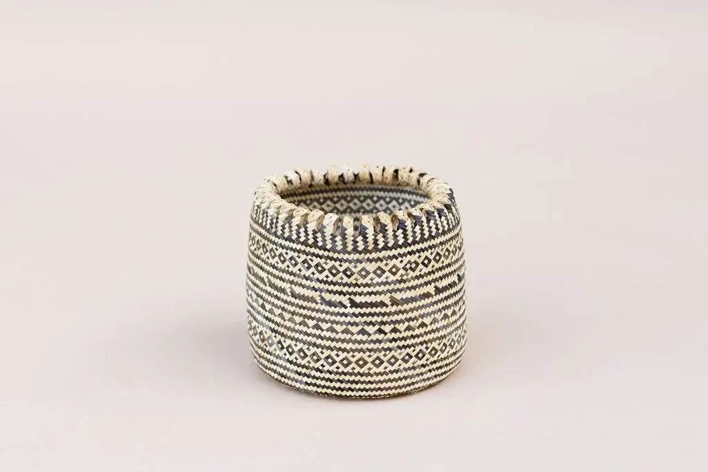 Artisanal Handmade Eco Storage Basket: Beige