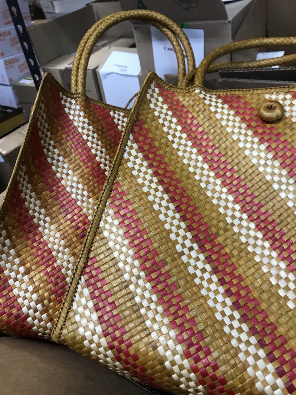 Artisanal Handwoven Sunday Market Tote
