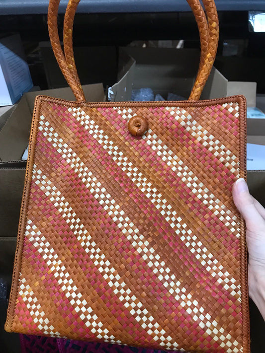 Artisanal Handwoven Sunday Market Tote