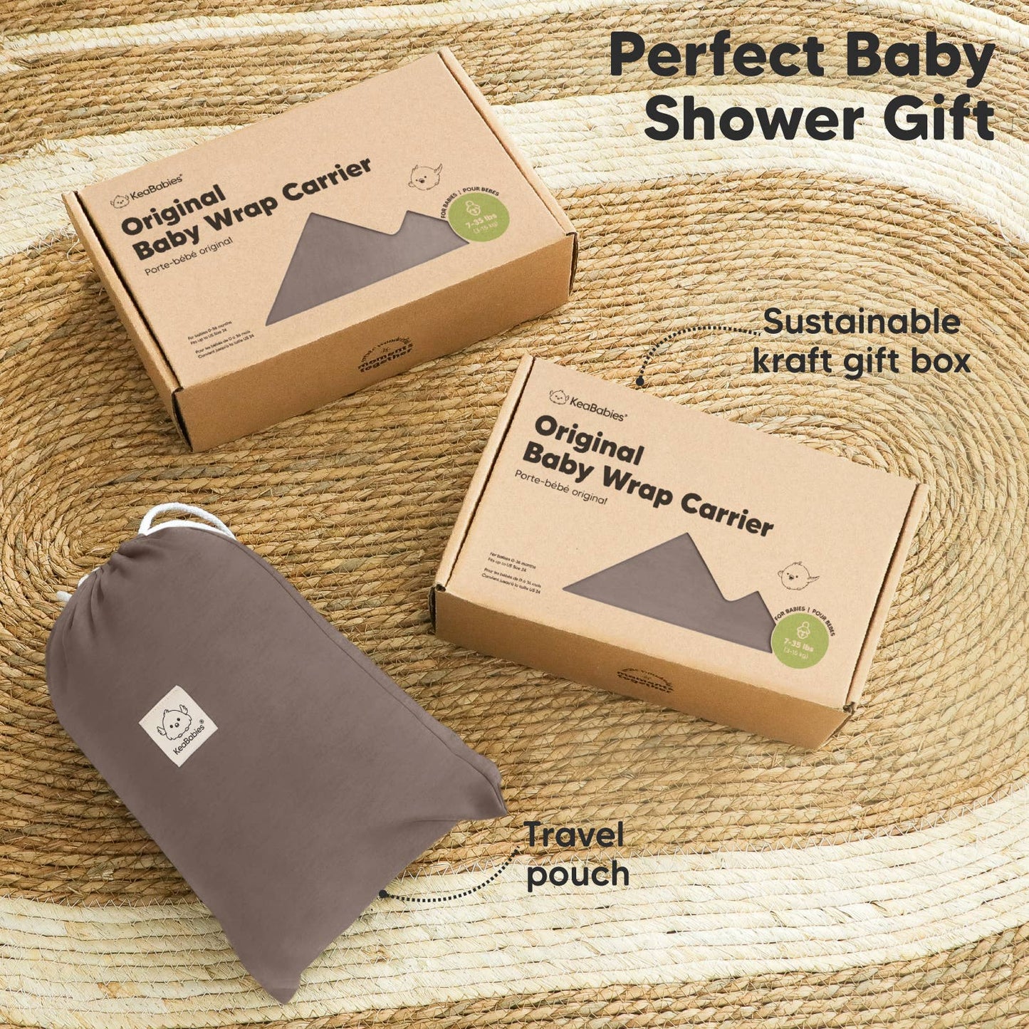 KeaBabies - KeaBabies Original Baby Wrap Carrier