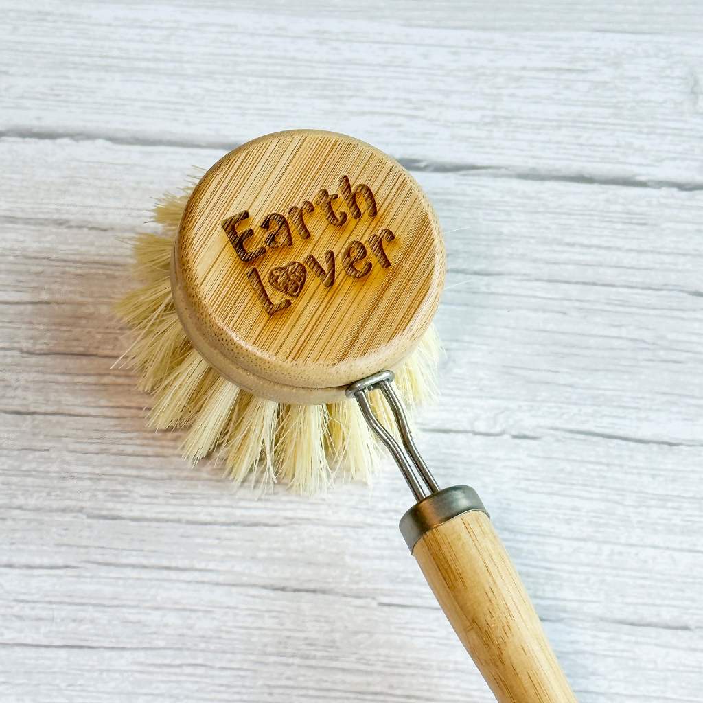 Reusable Bamboo Dish Brush | Eco Washing Up Cleaning Brushes: Dish brush (Equipped with soft head)