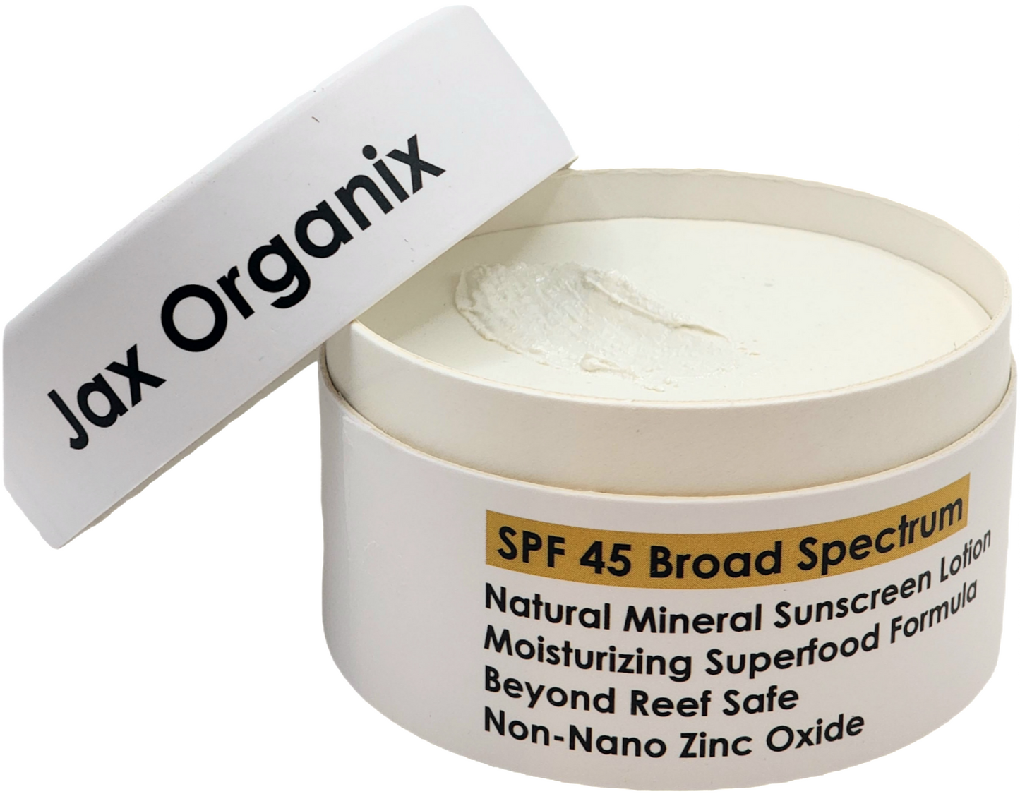 Sunscreen - Reef Safe Natural Mineral SPF 45 Lotion: tinted and non-tinted