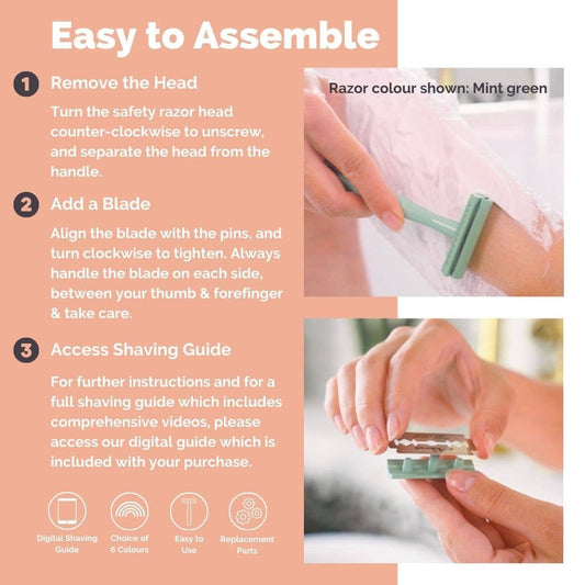 Reusable Safety Razor (5 year Warranty)