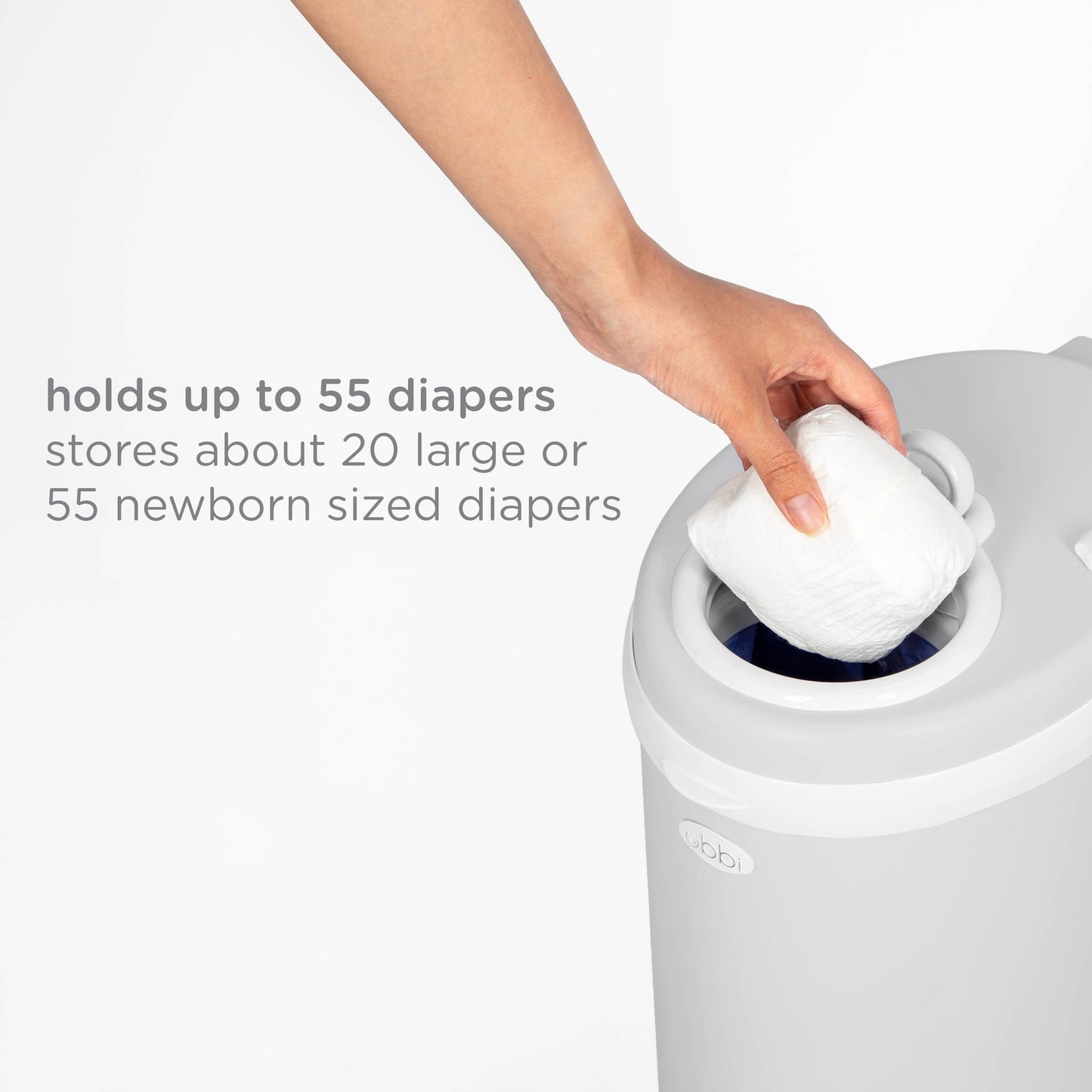 Ubbi - Gray Diaper Pail