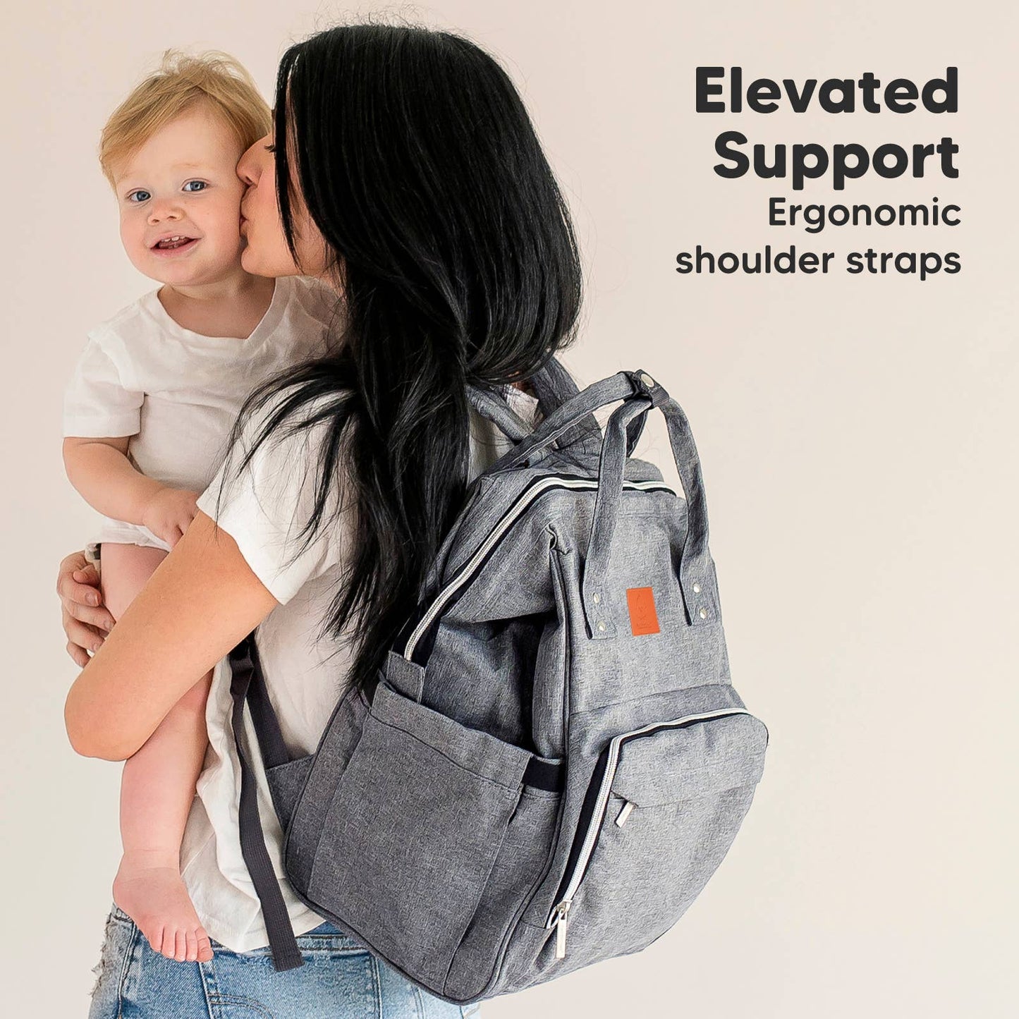KeaBabies Original Diaper Bag Backpack, Baby Bags with Changing Pad