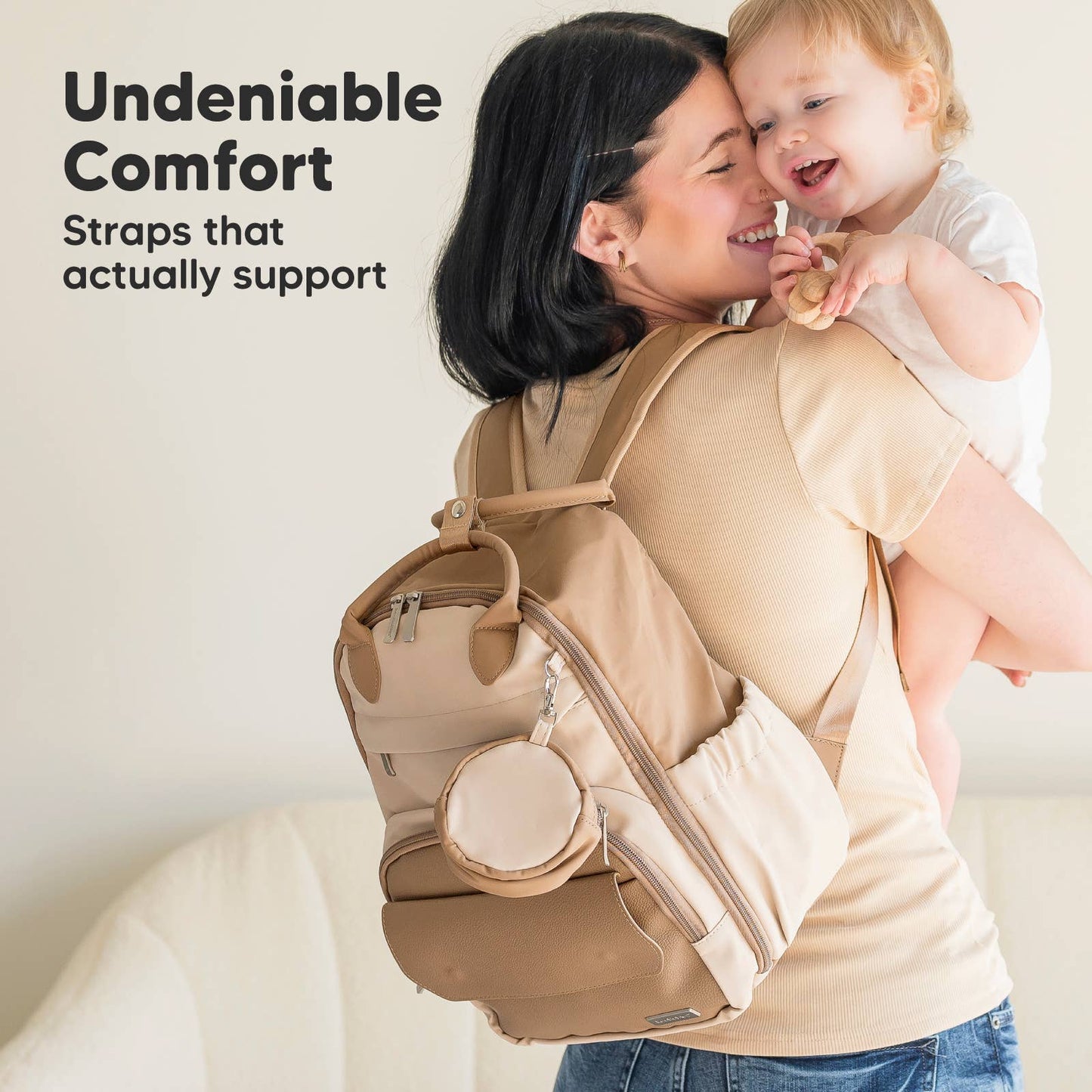KeaBabies Play Diaper Bag Backpack, Baby Bag with Changing Pad