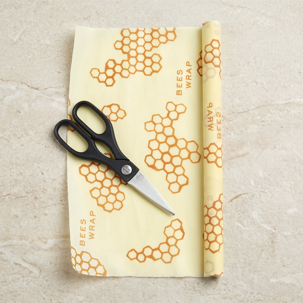 Beeswax Food Wrap Roll- Honeycomb Print