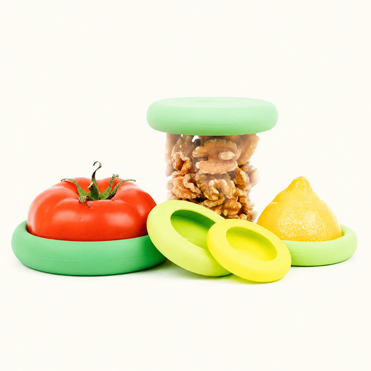 Reusable Silicone Food Savers – Sage Green (Set of 5)