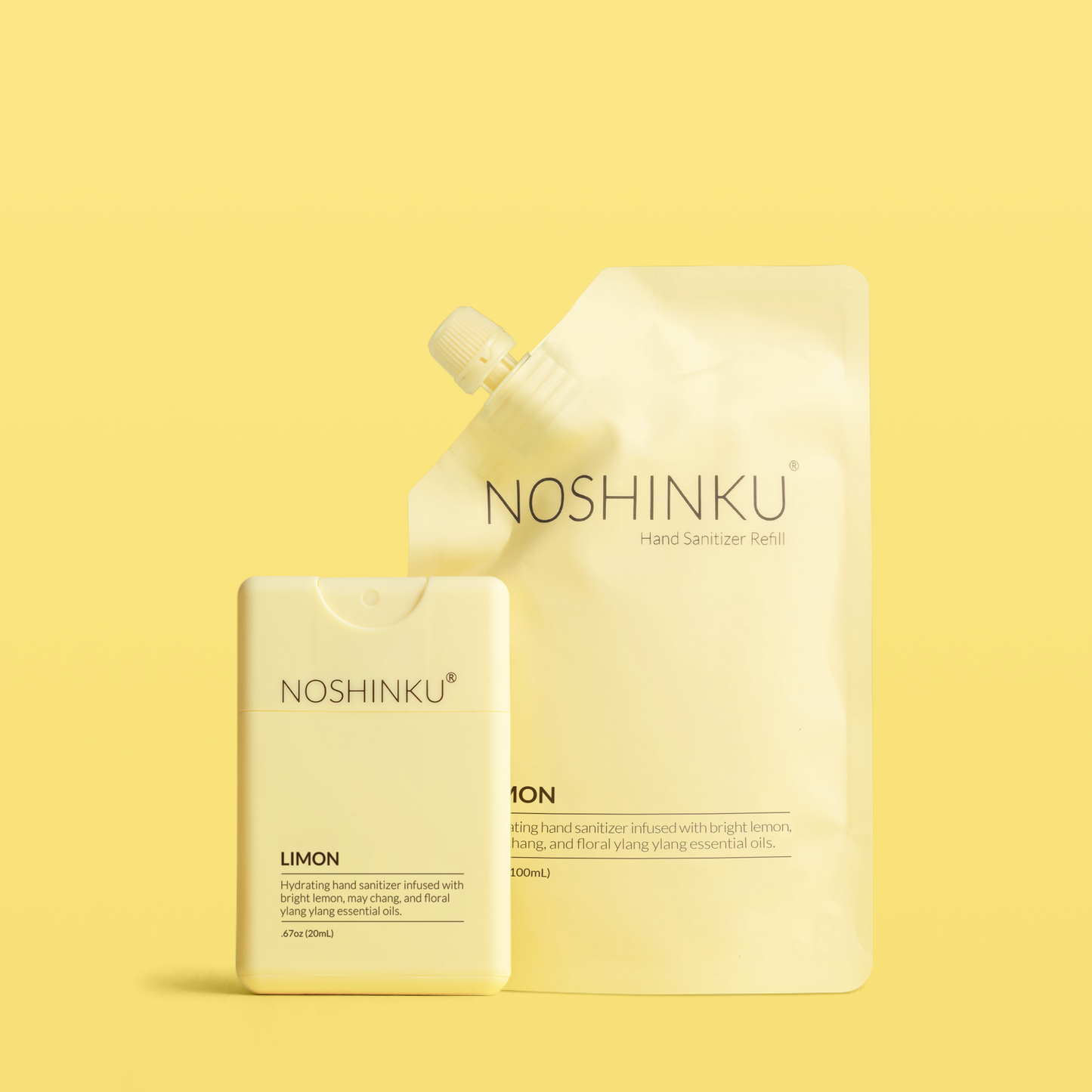 Pocket Sanitizer and Refill Sets: Orange-Eucalyptus-Limon