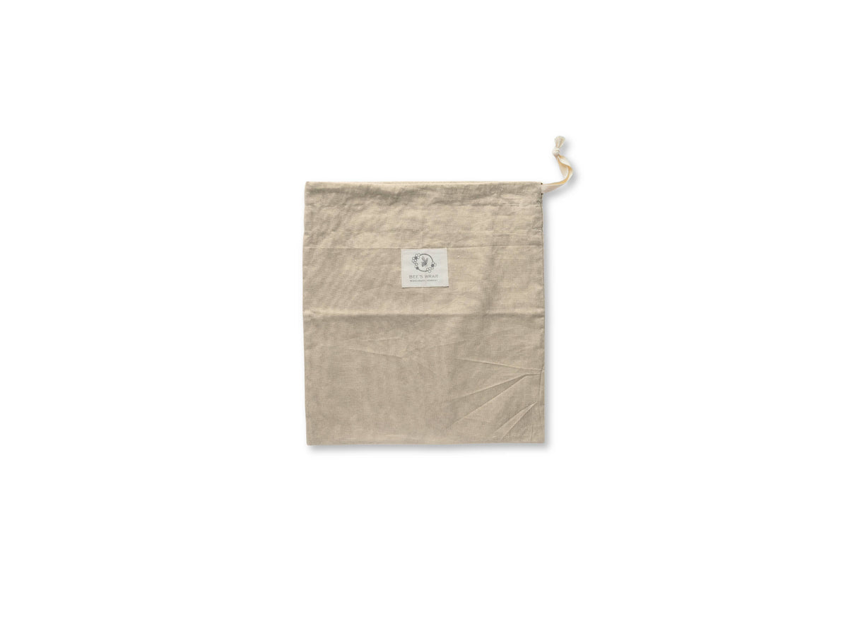 Beeswax Lined Artisan Bread Bag- Natural