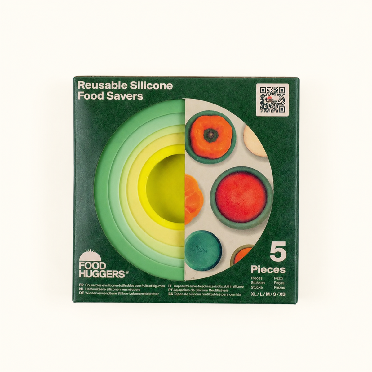 Reusable Silicone Food Savers – Sage Green (Set of 5)
