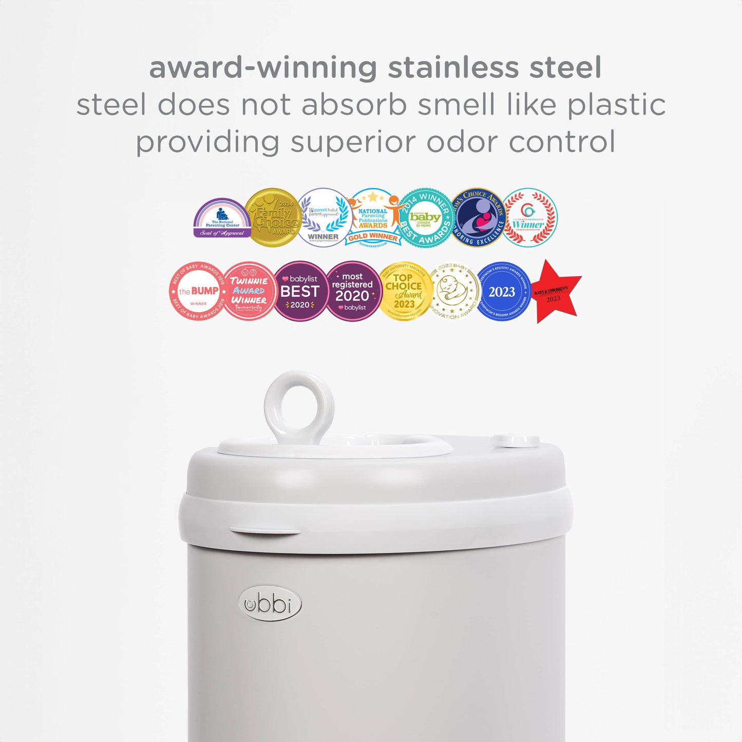 Ubbi - Gray Diaper Pail