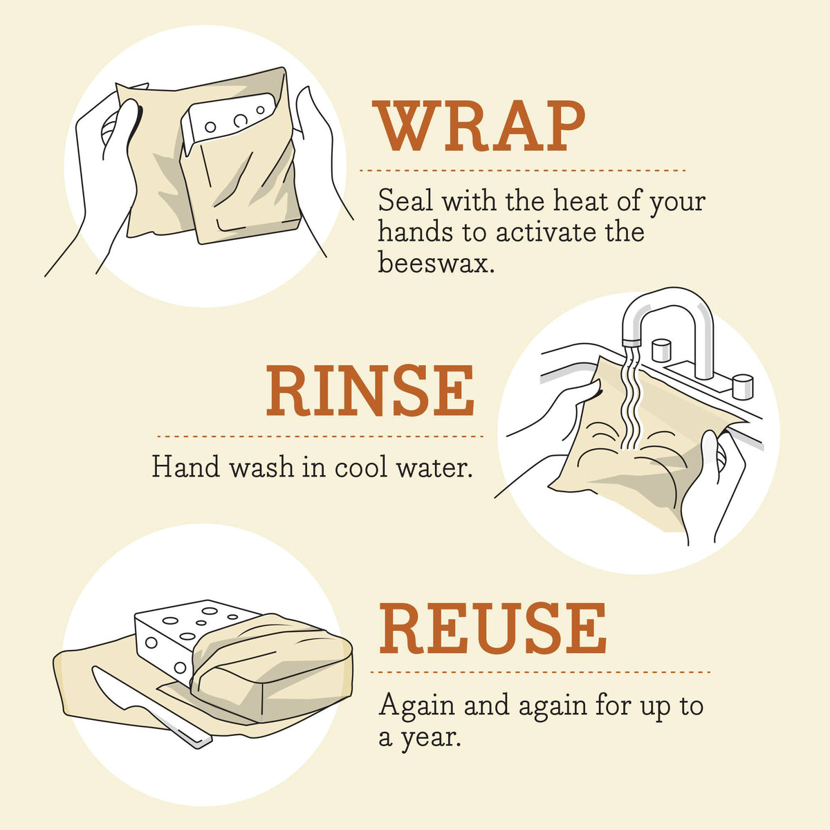 Beeswax Food Wrap Roll- Honeycomb Print