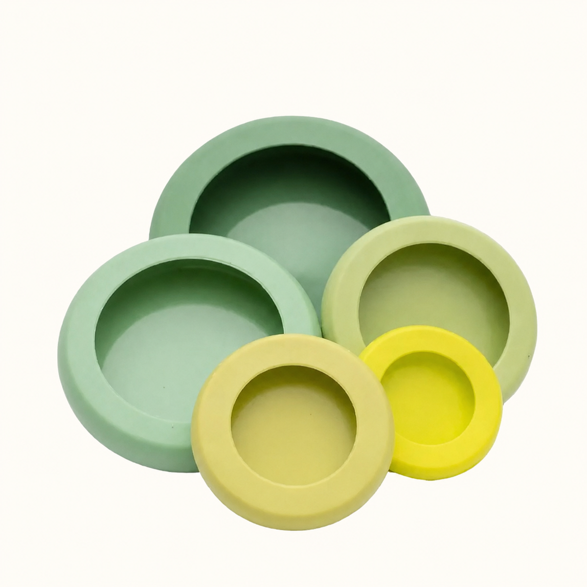 Reusable Silicone Food Savers – Sage Green (Set of 5)