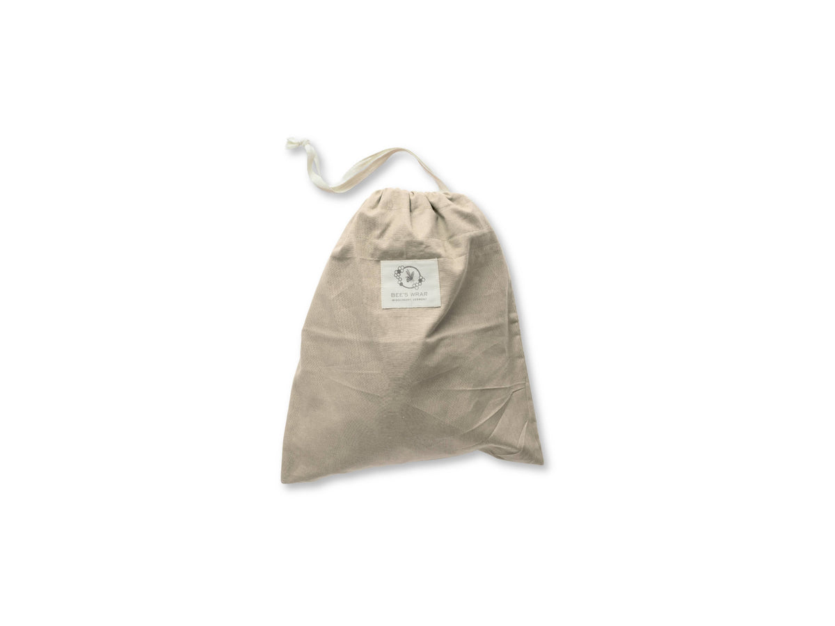 Beeswax Lined Artisan Bread Bag- Natural
