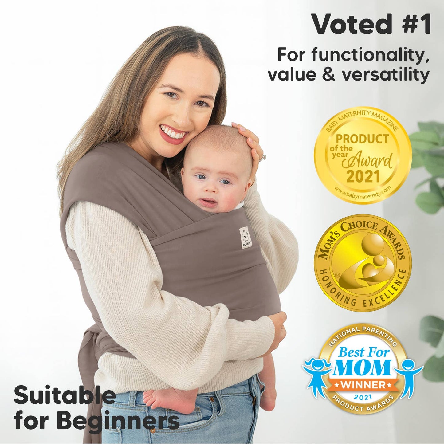 KeaBabies - KeaBabies Original Baby Wrap Carrier