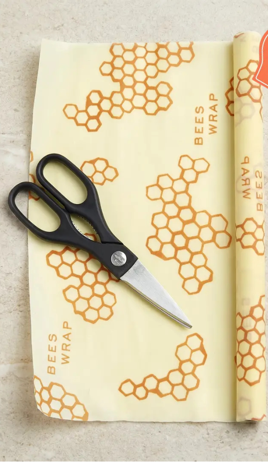 Beeswax Food Wrap Roll- Honeycomb Print