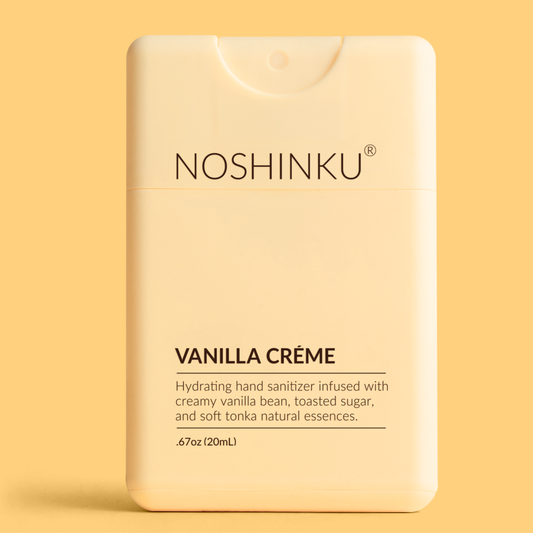 Noshinku - Refillable Vanilla Créme Hydrating Hand Sanitizer Spray